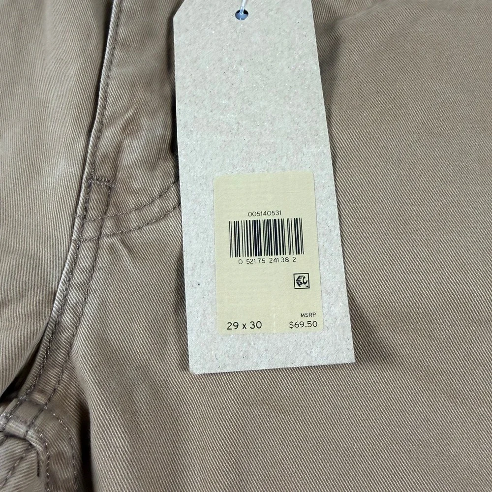 Levi's 514 Straight Pants Mens 29x30 Tan Brown Twill Casual Chino Trousers NWT